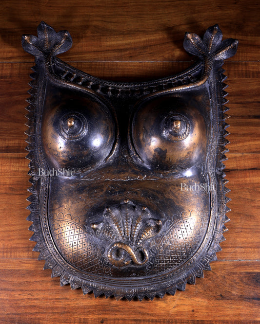 Vintage Bronze Naga Warrior Lady Armour Torso – Collectors’ Treasure 22 inch