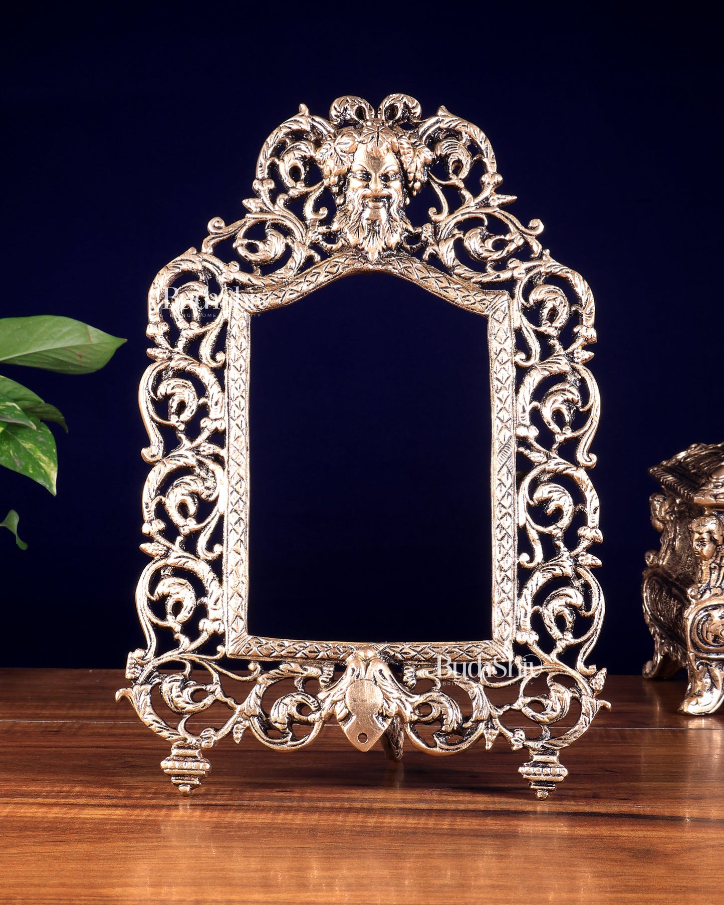 Vintage Brass Greek Design Photo Frame – Wall Hanging & Tabletop
