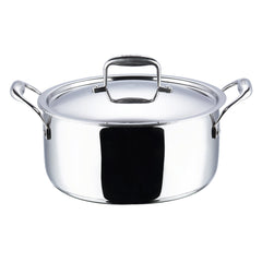 Vinod Platinum Triply Stainless Steel Saucepot with Lid (Induction Friendly) - 6.8 L