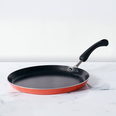 Meyer Flat Tawa Induction, 24cm/3mm Thick, Orange
