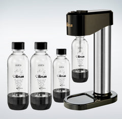 Instafizz Soda Maker – Jumbo Pack with 2 cylinders and 4 PET Bottles