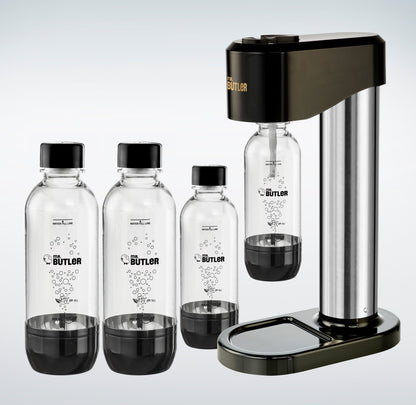 Instafizz Soda Maker – Jumbo Pack with 2 cylinders and 4 PET Bottles