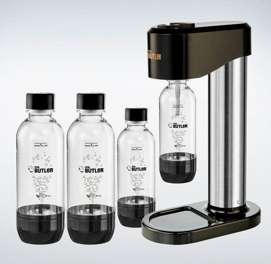 Instafizz Soda Maker – Jumbo Pack with 2 cylinders and 4 PET Bottles