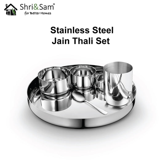 Stainless Steel Thali Set Jain