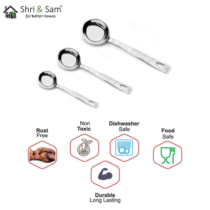 Stainless Steel Ladle Impressa Hammered