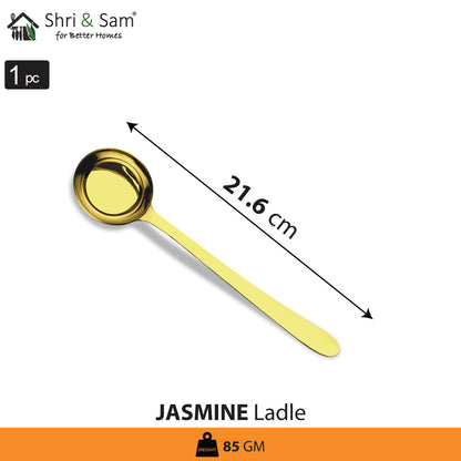 Stainless Steel Ladle with Gold PVD Coating Jasmine