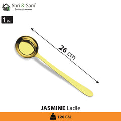 Stainless Steel Ladle with Gold PVD Coating Jasmine