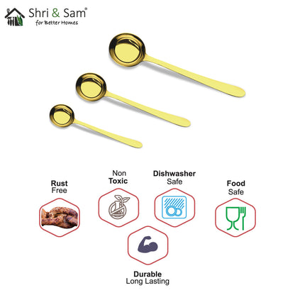Stainless Steel Ladle with Gold PVD Coating Jasmine