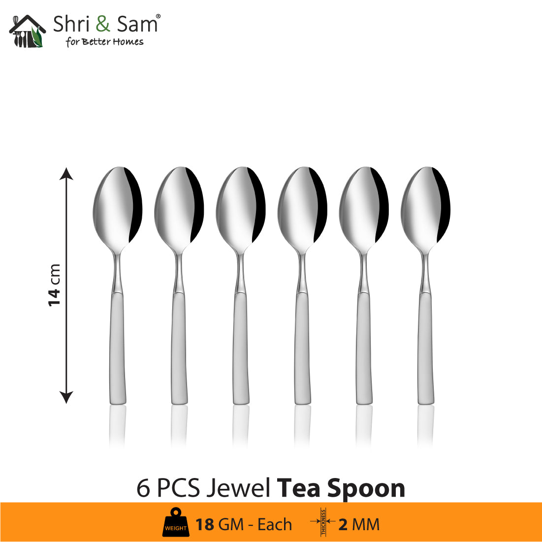 Stainless Steel 18 PCS Cutlery Set (without knife) Jewel