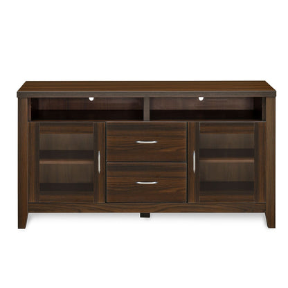 Nilkamal Jonas Engineered Wood TV & Entertainment Unit (Classic Walnut)