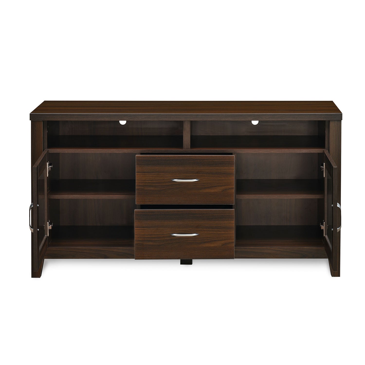 Nilkamal Jonas Engineered Wood TV & Entertainment Unit (Classic Walnut)
