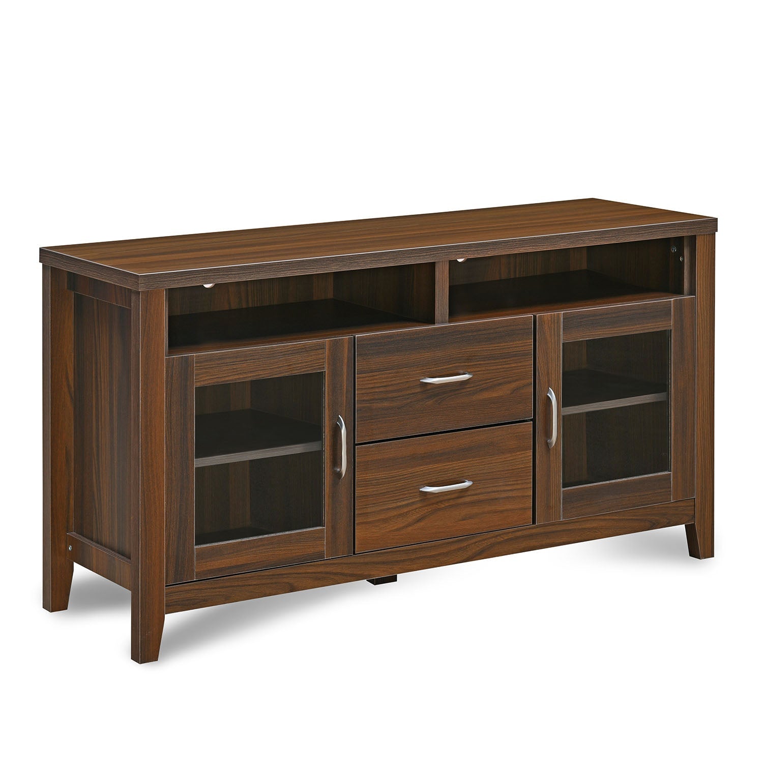 Nilkamal Jonas Engineered Wood TV & Entertainment Unit (Classic Walnut)
