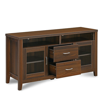 Nilkamal Jonas Engineered Wood TV & Entertainment Unit (Classic Walnut)