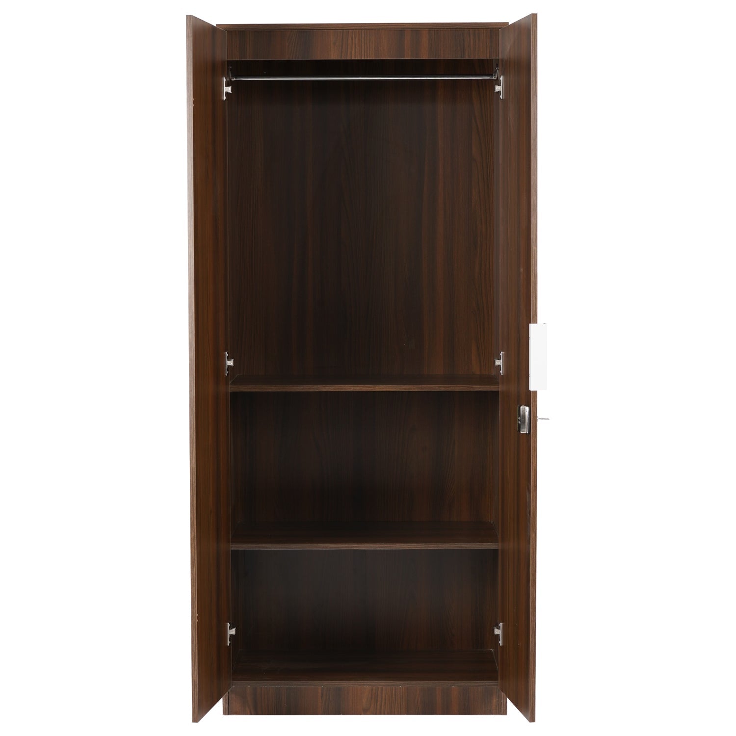 Nilkamal Joyce 2 Door Wardrobe (Classic Walnut)
