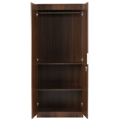 Nilkamal Joyce 2 Door Wardrobe (Classic Walnut)
