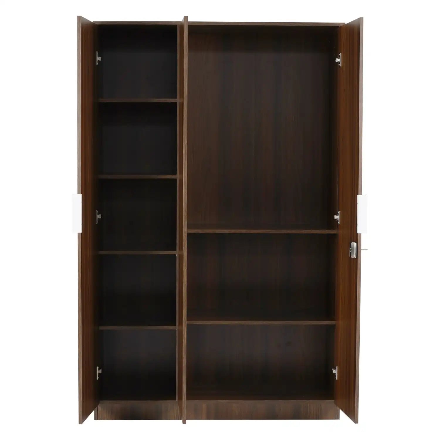 Nilkamal Joyce 3 Door Wardrobe (Classic Walnut)