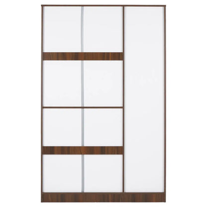 Nilkamal Joyce 3 Door Wardrobe (Classic Walnut)