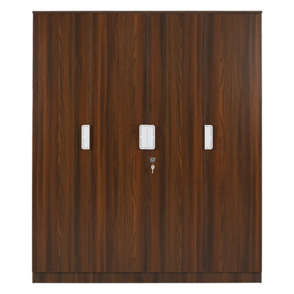 Nilkamal Joyce 4 Door Wardrobe (Classic Walnut)