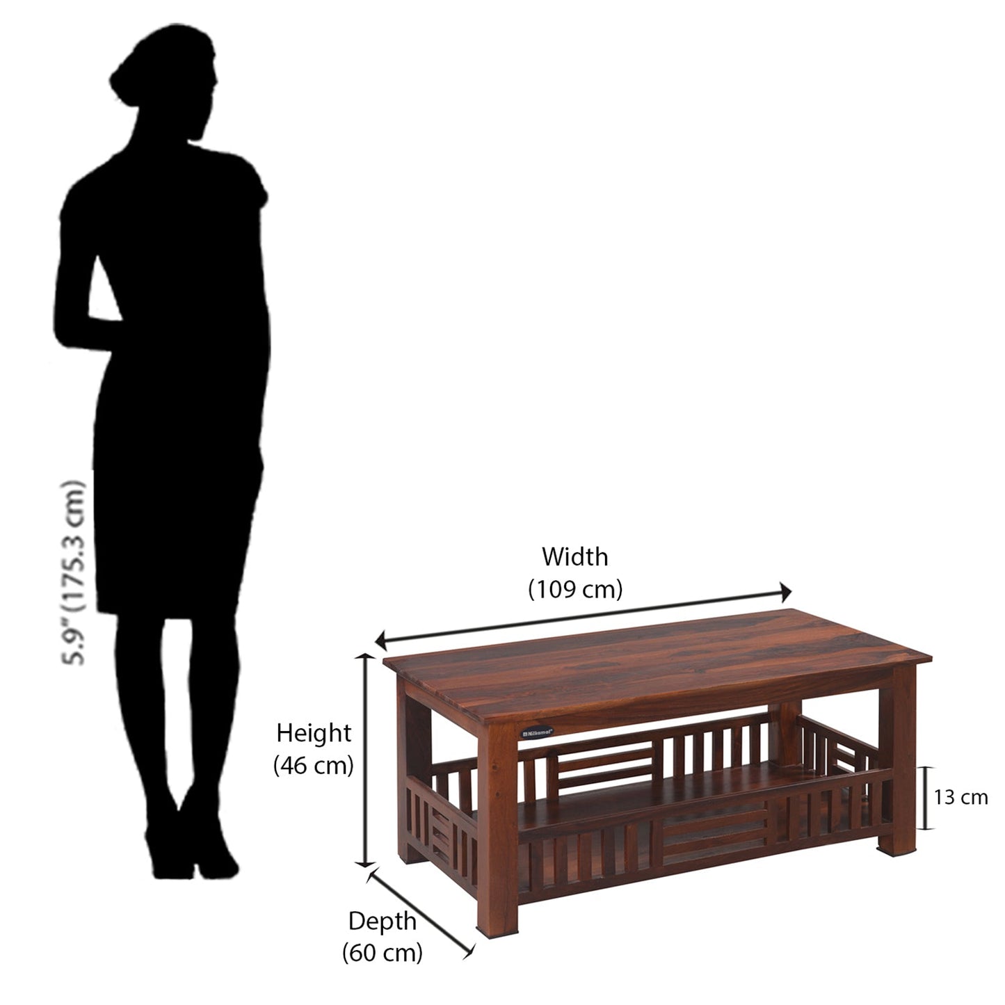 Nilkamal Jully Centre Table (Maple)