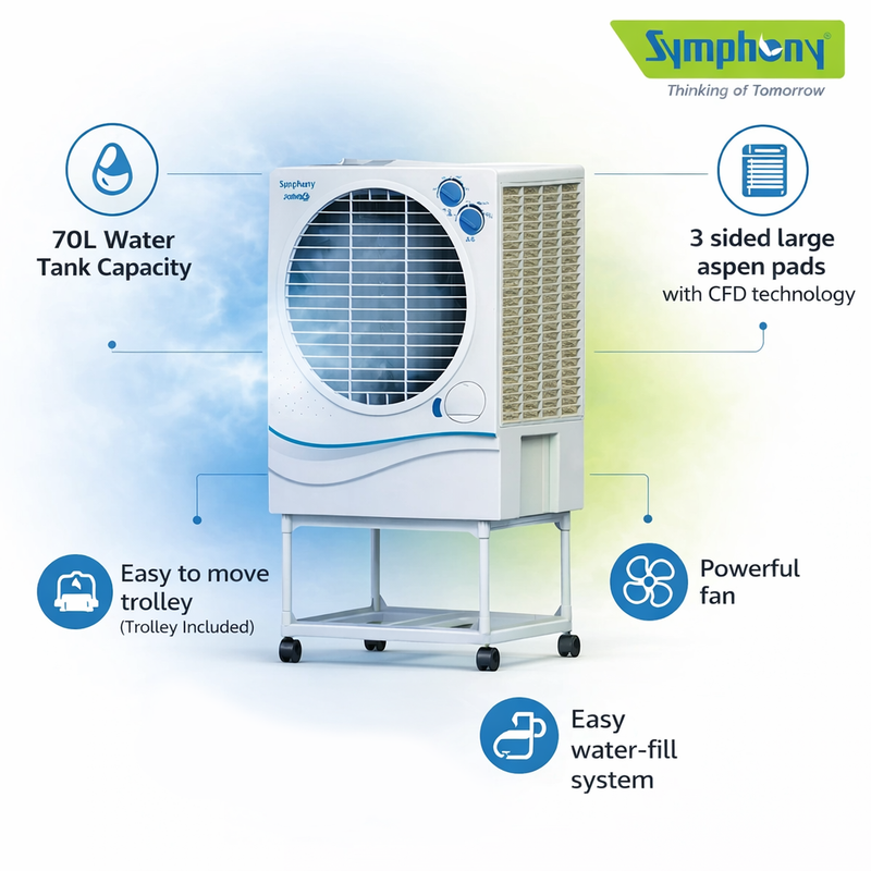 Jumbo 70 with Trolley | Desert Air Cooler