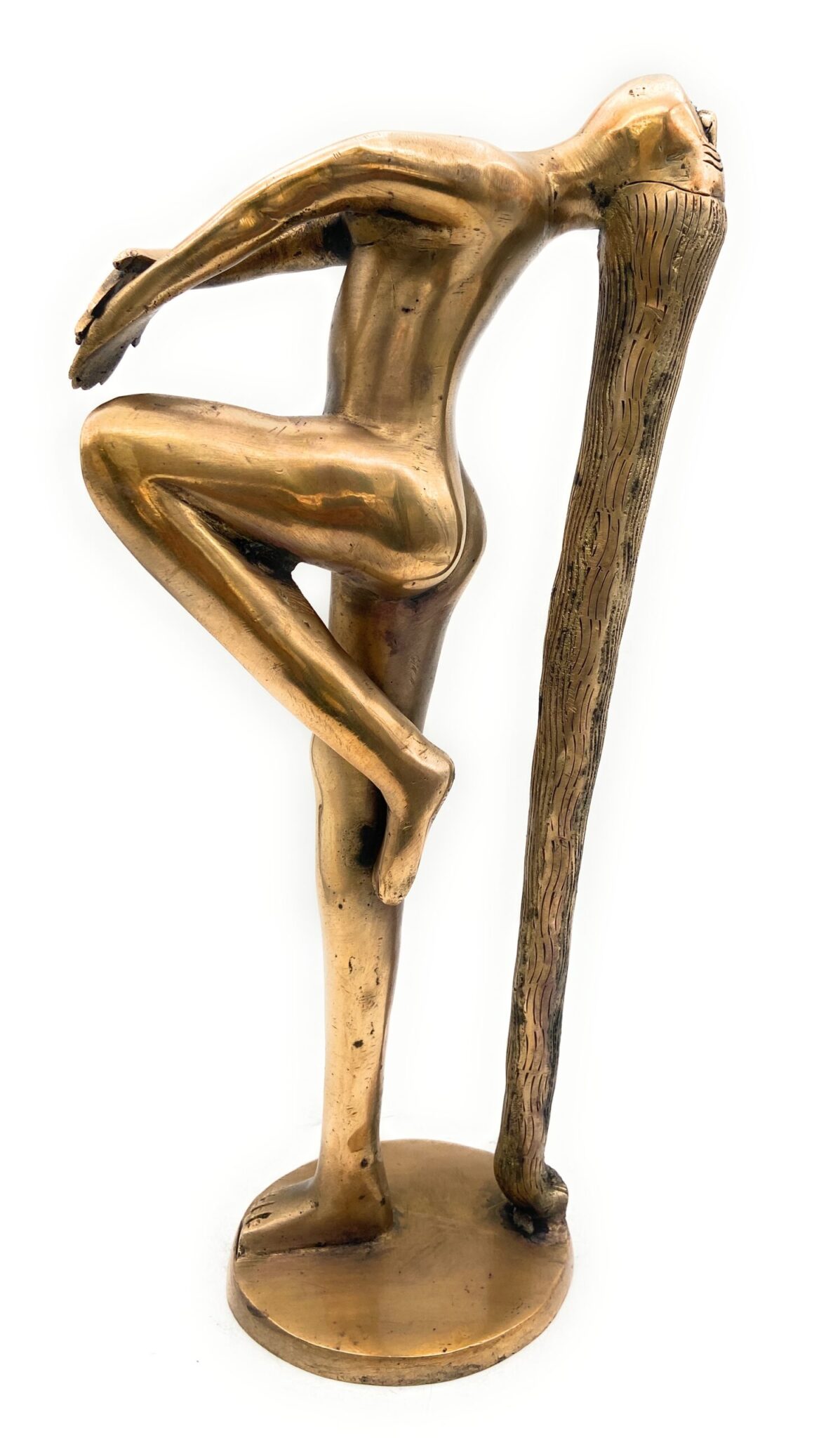 Bhunes Brass Modern Art | Arts | Brass Awards | Brass Trophy | Brass Lady | Home Decor| Decoratives,Gold, 14.5 Inch, 1 Piece