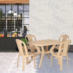 Nilkamal Shahenshah Kross 4 Seater Dining Set