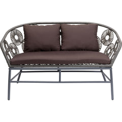 Scott Outdoor Sofa Set 2 Seater, 1 Single Seater and 1 Center Table Set (Dark Brown)