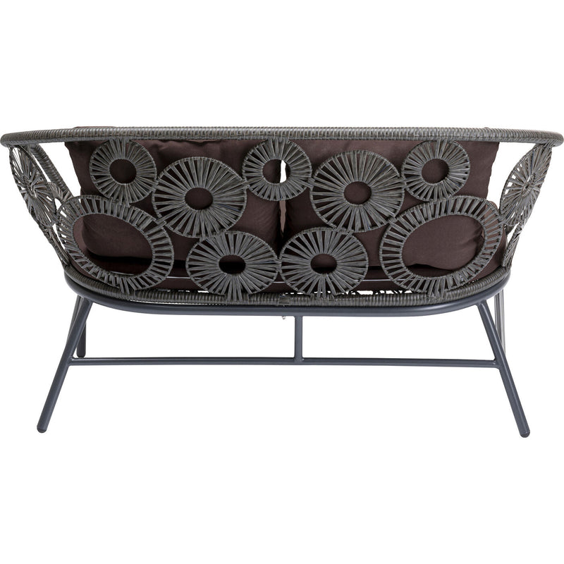 Scott Outdoor Sofa Set 2 Seater, 1 Single Seater and 1 Center Table Set (Dark Brown)