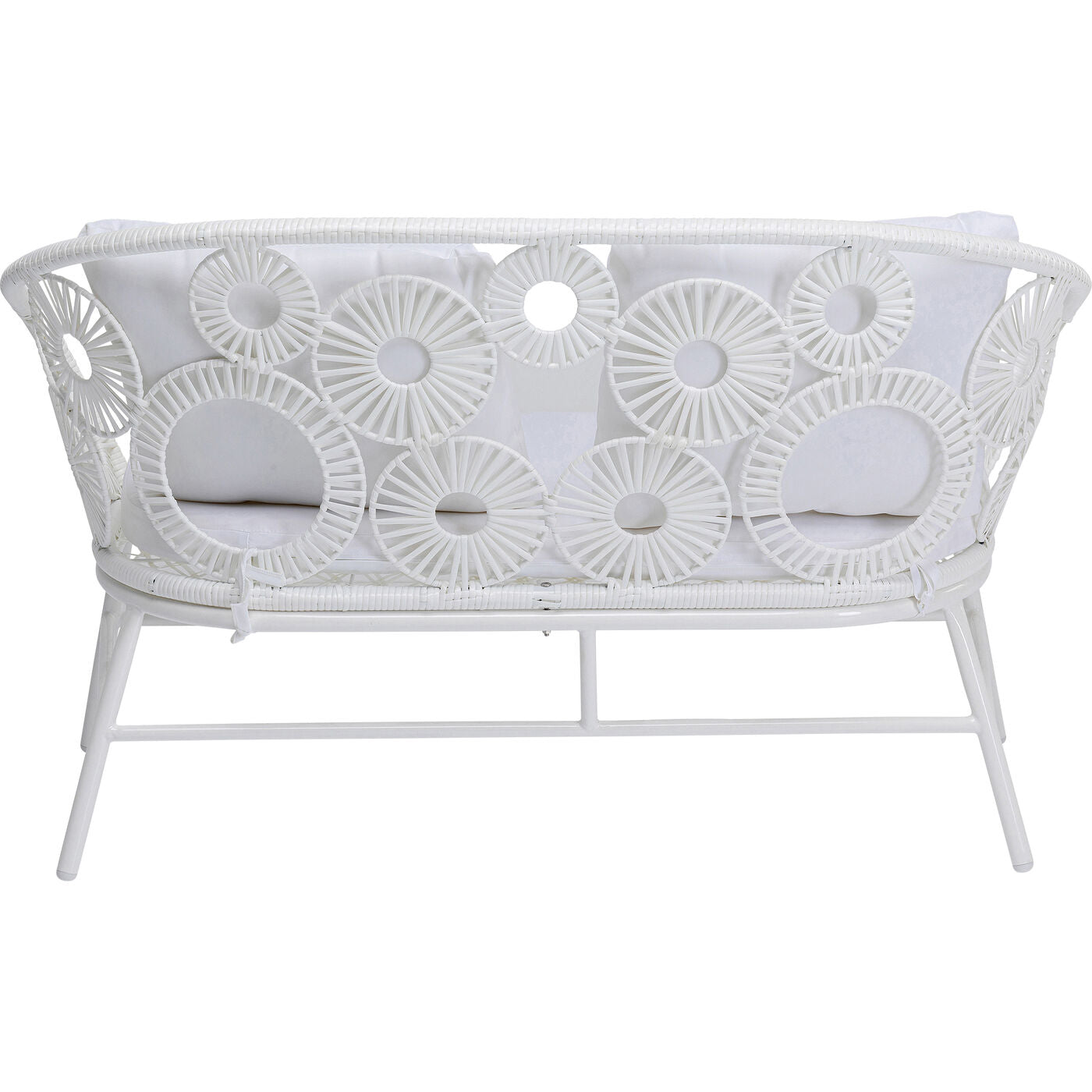 Marsh Outdoor Sofa Set 2 Seater, 1 Single Seater and 1 Center Table Set (White)