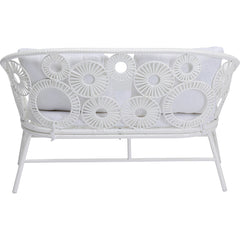 Marsh Outdoor Sofa Set 2 Seater, 1 Single Seater and 1 Center Table Set (White)