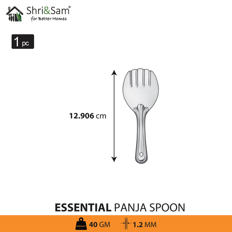 Stainless Steel Panja Spoon Essential