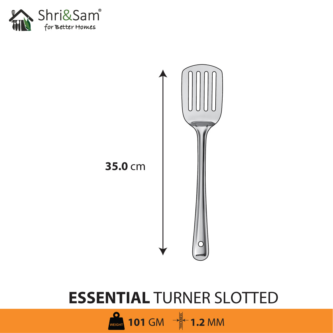 Stainless Steel Turner Slotted Essential