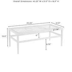 Duval Outdoor Sofa Set 2 Seater , 2 Single seater and 1 Center Table (White)