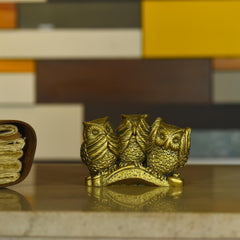 Polyresin Wise Owls Figurine (2.5 Inch)