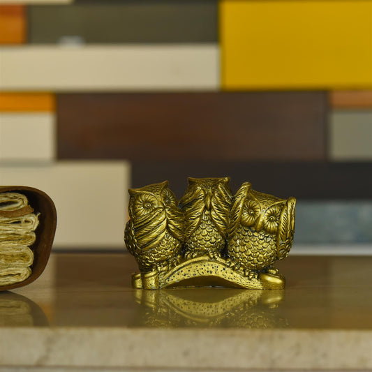 Polyresin Wise Owls Figurine (2.5 Inch)