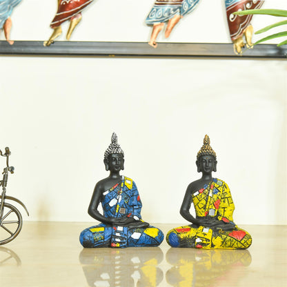 Polyresin Buddha Meditation Statue Set