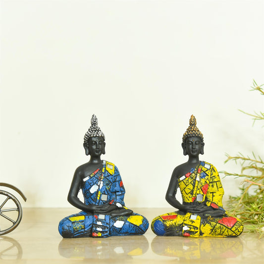 Polyresin Buddha Meditation Statue Set
