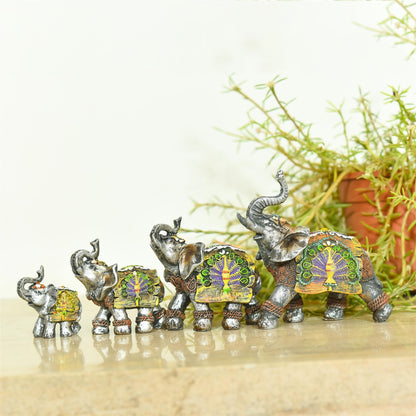 Polyresin Elephant Family Set