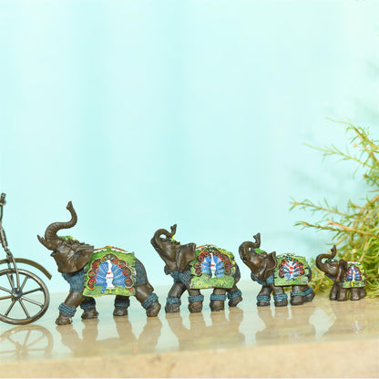 Polyresin Elephant Family Set