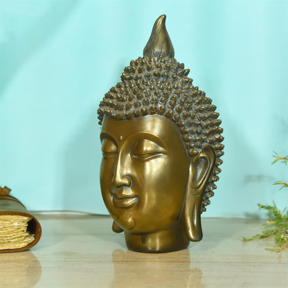 Buddha Polyresin Head Statue (10.5 Inch)