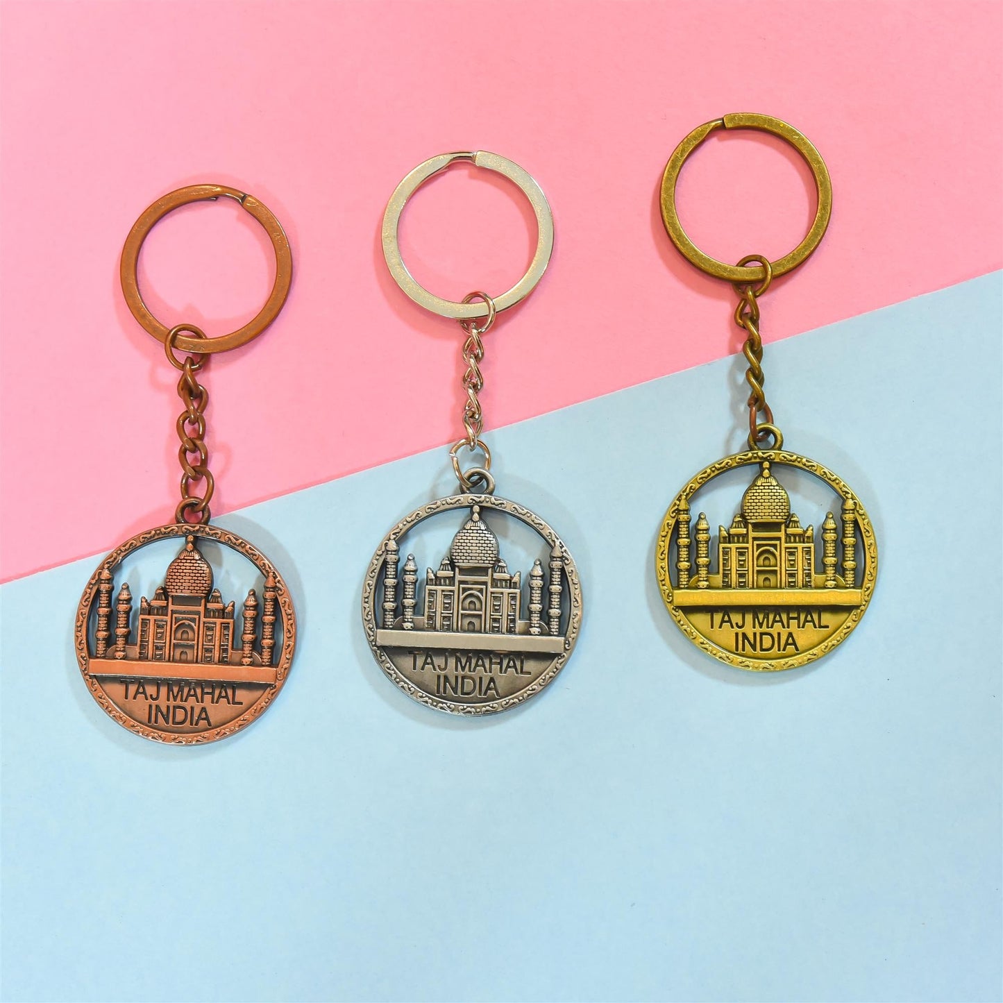 Tajmahal Keychain Pack Of Three (3.5 Inch)