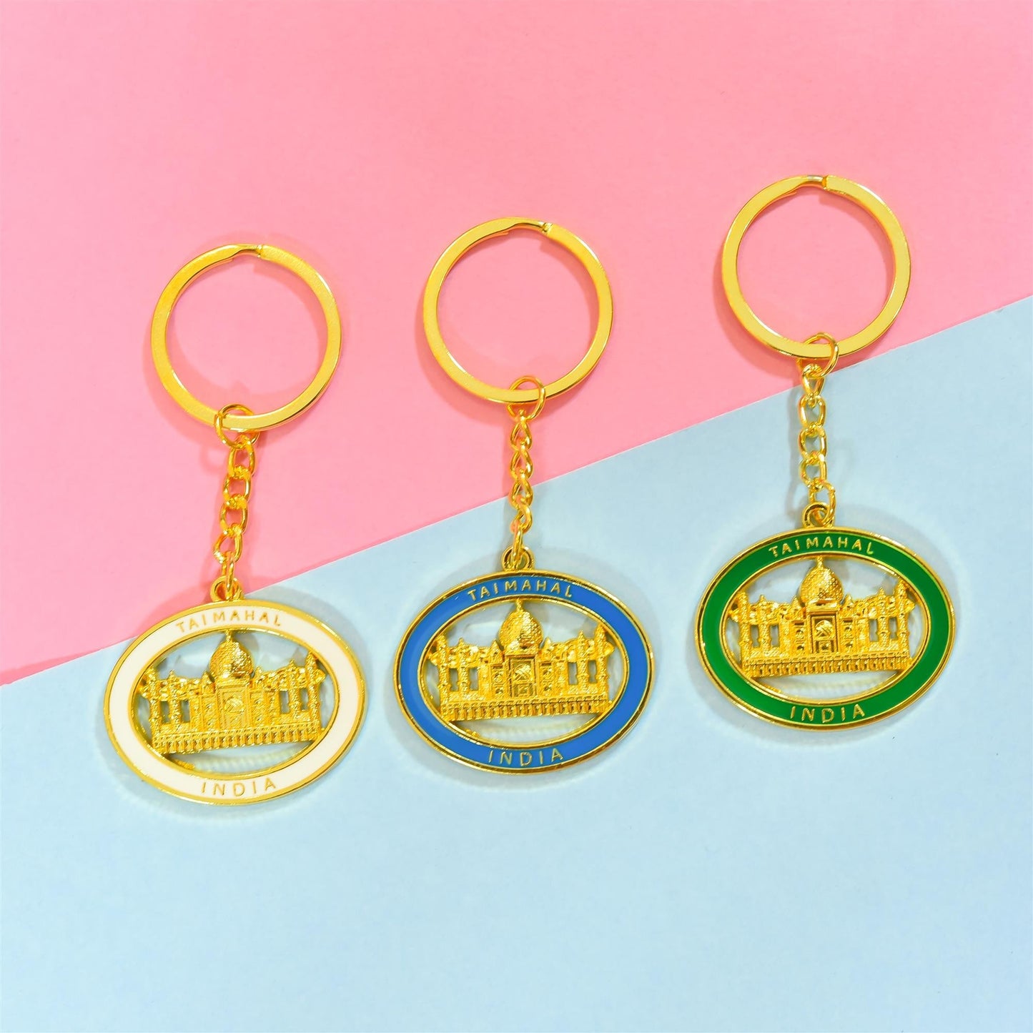 Tajmahal Keychain Pack Of Three (3.5 Inch)