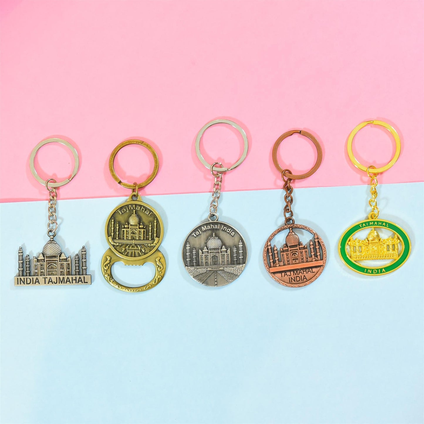 Tajmahal Keychain Pack Of Five (3.5 Inch)