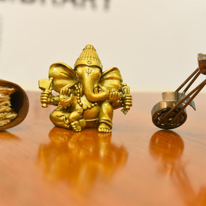 Polyresin Lord Ganesha Idol (3.5 Inch)