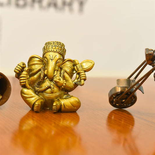 Polyresin Lord Ganesha Idol (3 Inch)