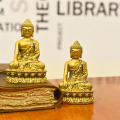 Polyresin Sitting Buddha Meditation Idol (4.5 Inch)