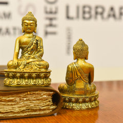 Polyresin Sitting Buddha Meditation Idol (4.5 Inch)
