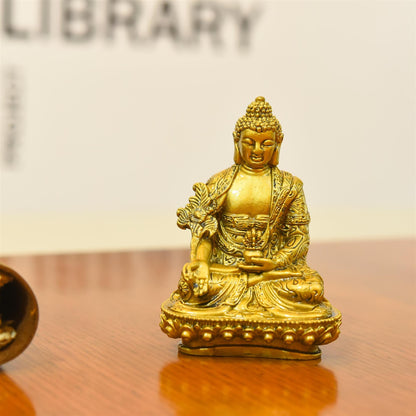 Polyresin Sitting Buddha Meditation Statue (4.5 Inch)
