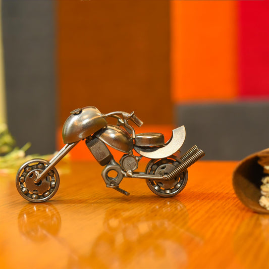 Metal Handmade Miniature Bullet Bike (3 Inch)