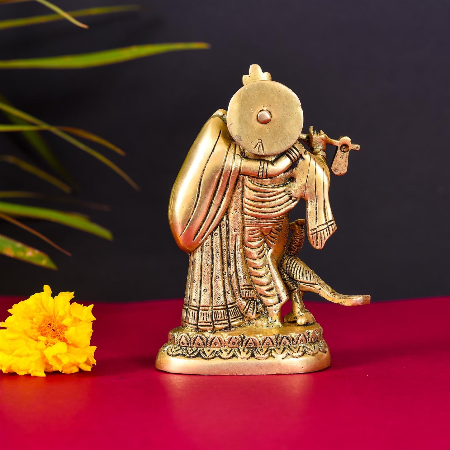 Brass Radha Krishna Idol (6 Inch)